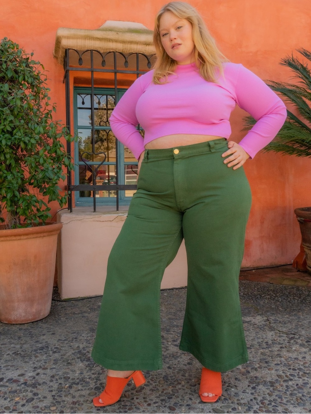 Big Bud Press Olive Green 1XL Bell Bottoms Pants